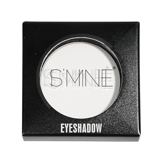 IS'MINE Single White Matte Eyeshadow Powder Palette High Pigment, Longwear, Intense Color Best White Eyeshadow