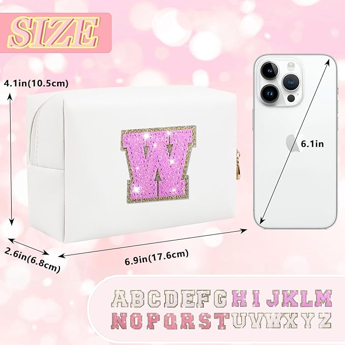 Personalized initial letter patch makeup