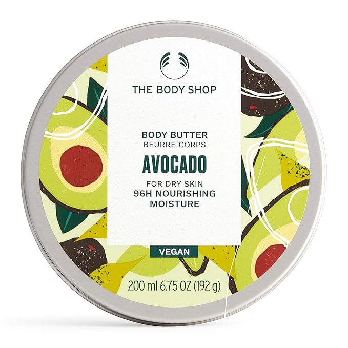 The Body Shop Avocado Body Butter – Nourishing & Moisturizing Skincare for Dry Skin – Vegan – 6.75 oz