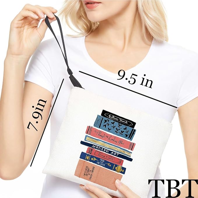 Book lovers gifts makeup bag