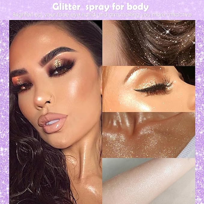 Highlighter Powder Spray, 20ML Cosmetic Grade High Gloss 20ML