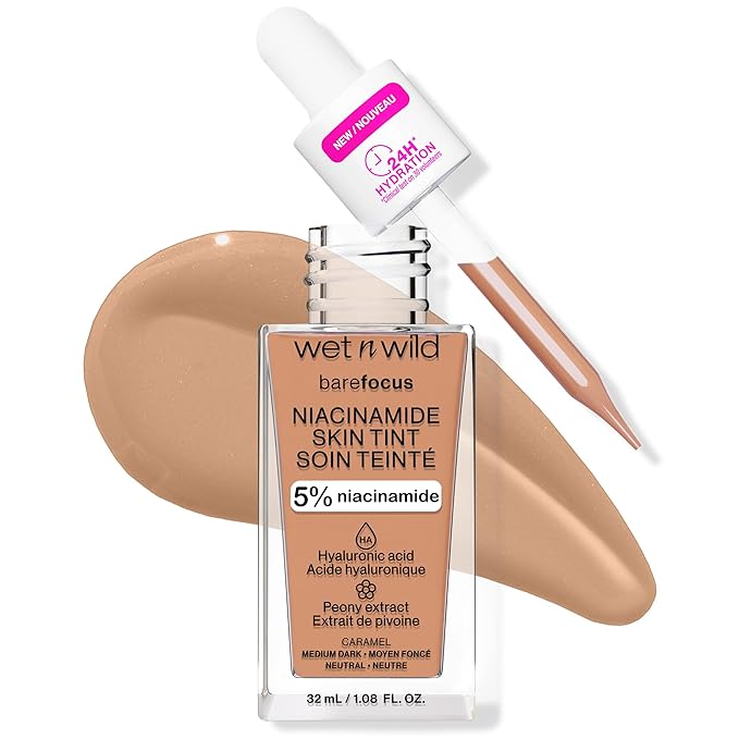 wet n wild Bare Focus Skin Tint, 5% - Caramel
