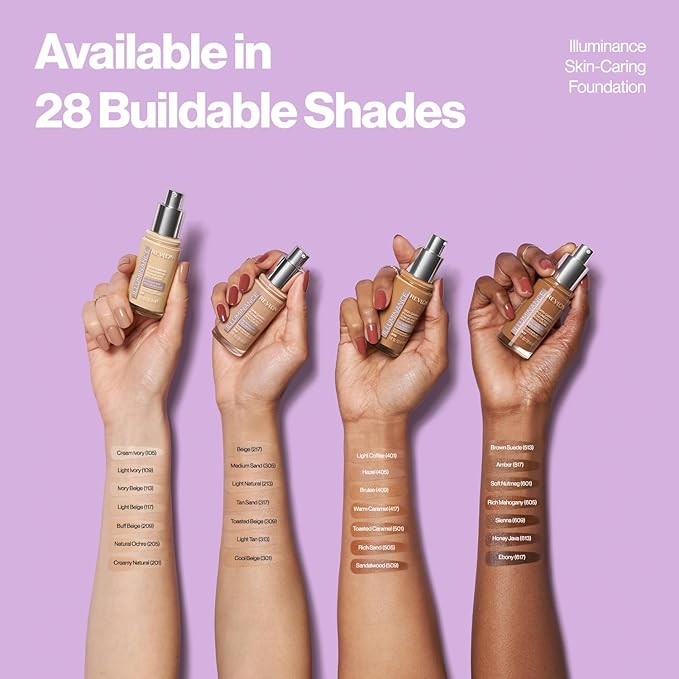 Revlon Illuminance Skin-Caring Liquid Foundation, Hyaluronic Acid, Hydrating of 1)