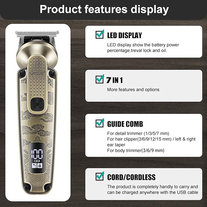 VGR 095 Beard Trimmer for