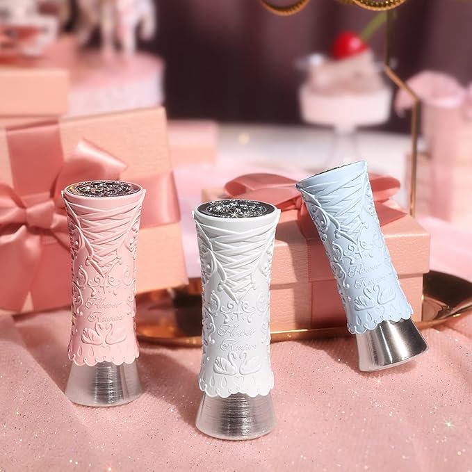 Flower Knows Violet Strawberry Rococo Glitter Lip Gloss G02 Rasberry Booze+Swan Ballet Shine Solid Lip Gloss Stick B08 Dancing Shoes