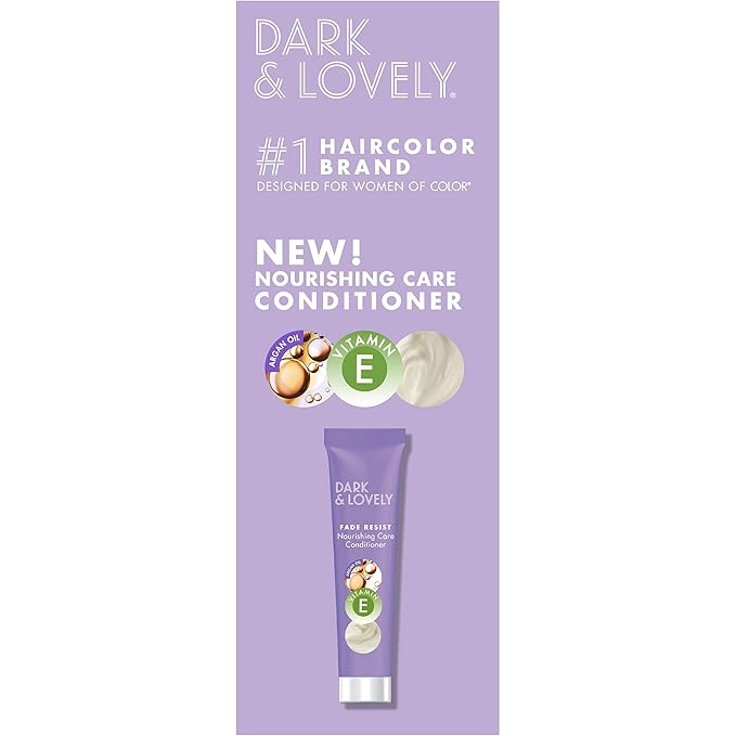 SoftSheen-Carson Dark and Lovely Fade Resist Rich Conditioning Hair Color, Permanent Hair Color, Up To 100 percent Gray Coverage, Brilliant Shine with Argan Oil and Vitamin E, Hazelnut, 2 Count