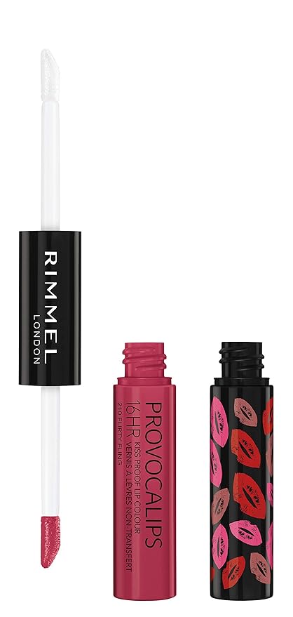 Rimmel Provocalips 16hr Kiss Proof Lip Colour, Flirty Fling (1 Count) (Pack of 3)