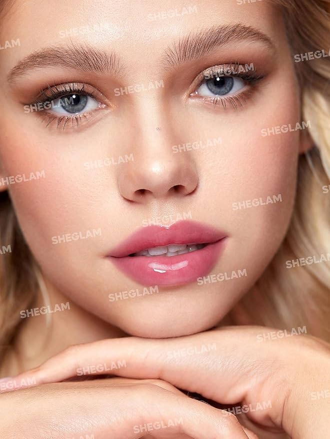 SHEGLAM Jelly Wow Tinted Lip Oil Plumping Lip Gloss Natural -Pinky Swear