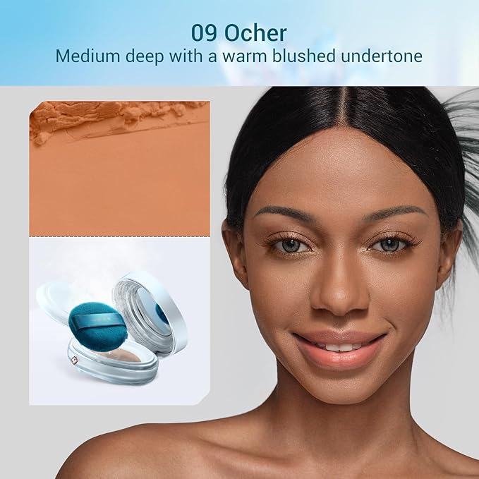 FLORASIS Breathable Loose Setting Powder, Flawless Jade Lightweight