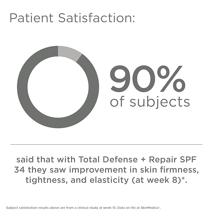 SkinMedica Total Defense + Repair SPF 34 Tinted Sunscreen for Face. This Lightweight, Facial Sunscreen is Ideal for Oily and/or Combination Skin, 2.3 Oz