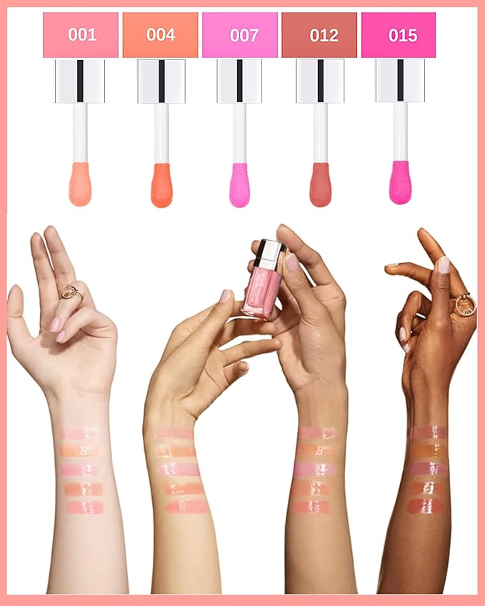 Plumping Lip Glow Oil,Hydrating Tinted Lip Gift