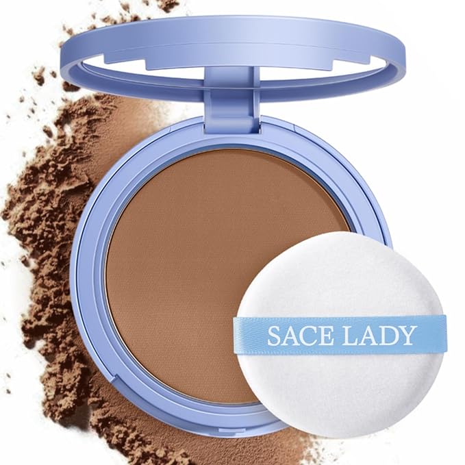 SACE LADY Face Pressed Powder Sets Makeup, Controls Cosmetics Cruelty-free, 0.35oz