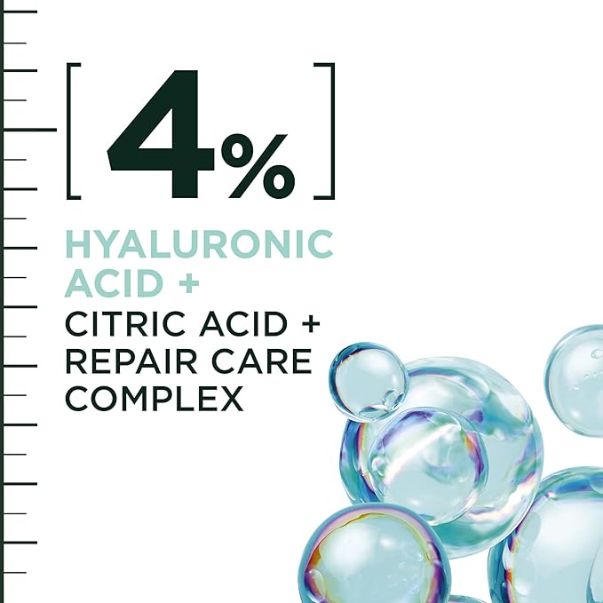 Garnier Fructis Hair Filler Moisture Repair Shampoo and Conditioner Set, Hair Care for Curly, Wavy Hair with Hyaluronic Acid, 10.1 Fl Oz, 2 Items, 1 Kit