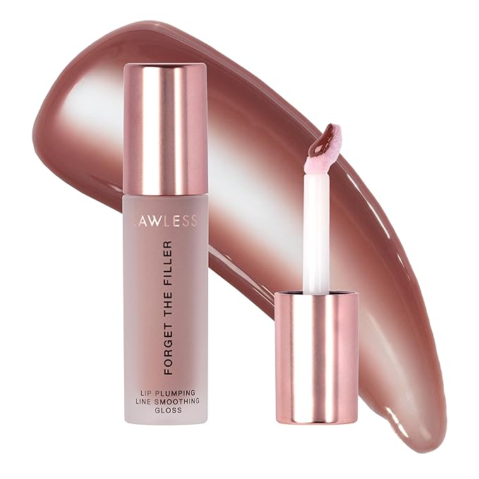 Women's Forget The Filler Lip Plumper Line Gloss, George, Pink, 0.11 Fl Oz (Pack of 1)