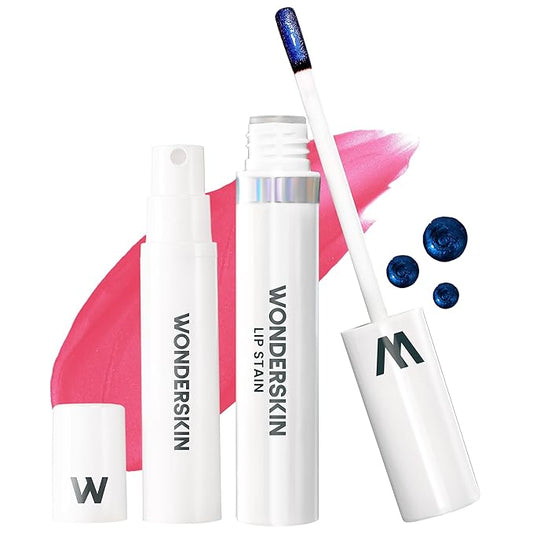 Wonderskin Wonder Blading Lip Stain Peel Off and Reveal Kit - Long Lasting, Waterproof Pink Lip Tint, Transfer Proof Natural Makeup Stain Kit (Sweetheart)