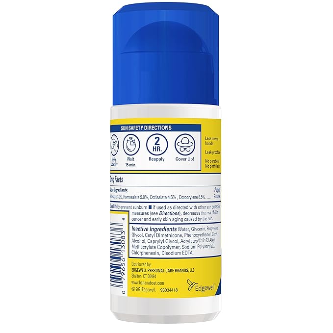 Banana Boat Kids Sport Sunscreen Roll On Lotion SPF 60, 2.5oz | Travel Size Sunscreen for Kids, Kids Roll On Sunscreen, Kids Sunblock, Travel Sunscreen, Sunscreen Stick, Kids Sunscreen SPF 60, 2.5oz