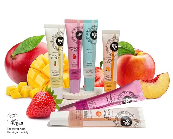 ROSÉE & CO Rosee Lip Gloss Vegan & Cruelty Free Treatment, Professional Make up, Long Lasting Glossy with Shea Butter, Moisturize, Protect & Smooth, High Shine, Non-Sticky (k. Raspberry, 0.5 Fl Oz)