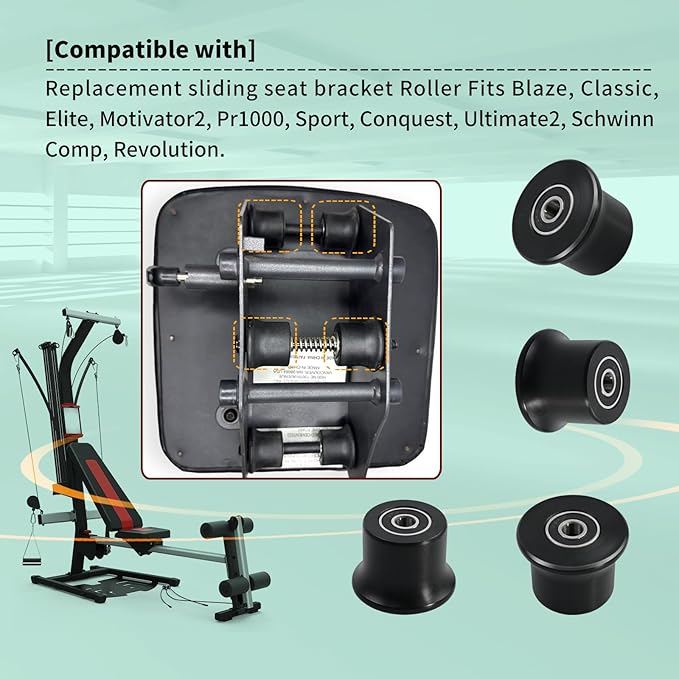 1 Pcs Rolling Seat Trolley Wheels Motivator2, Pr1000, Pr1000, Sport, Ultimate2, Schwinn