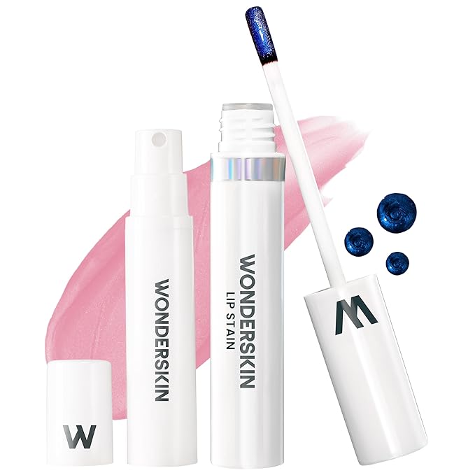 Wonderskin Wonder Blading Lip Stain Peel Off and Reveal Kit - Long Lasting, Waterproof Pink Lip Tint, Transfer Proof Natural Makeup Stain Kit (Beautiful)