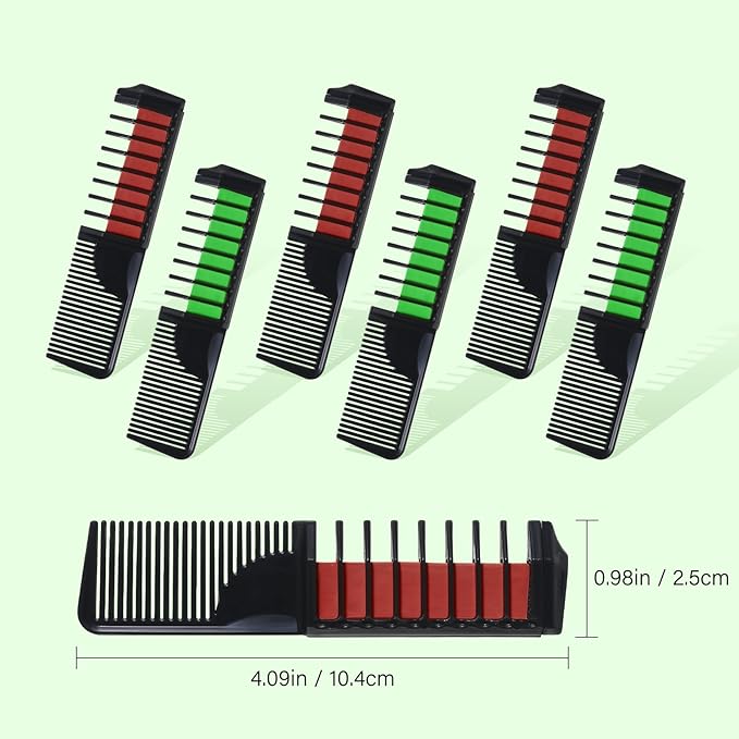 6 PCS Hair Chalk Comb