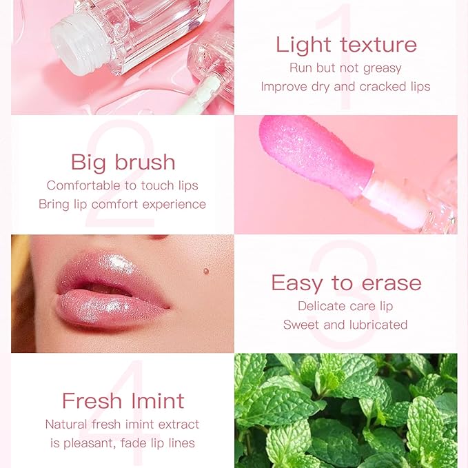 Magic Color Changing Moisturizing Lip Glow Oil,Plumping Clear Magic