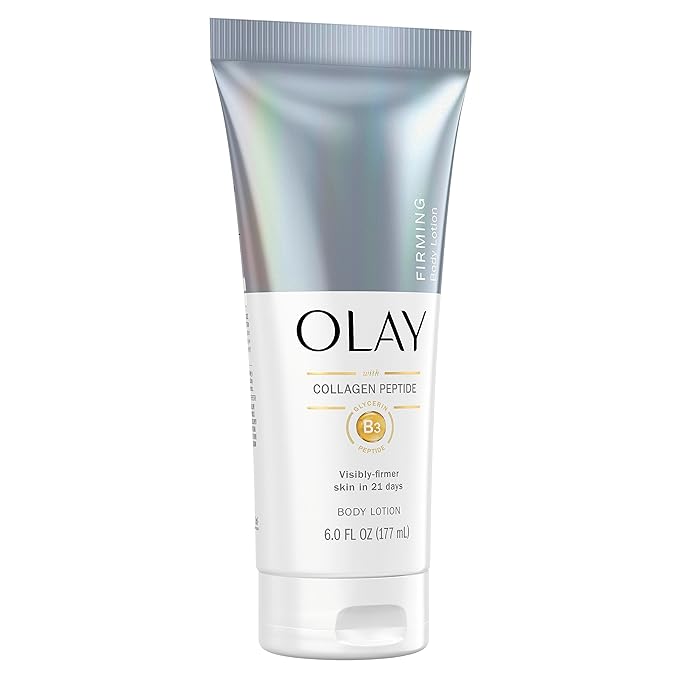 Olay Firming & Hydrating Hand and Body Lotion with Collagen, 6 fl oz Tube (Pack of 3)