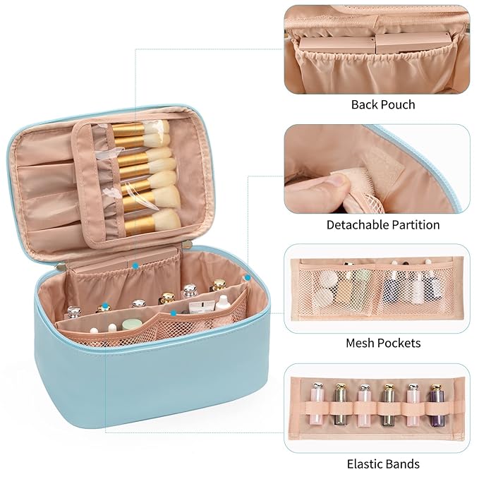 Ocheal makeup bag, portable cosmetic