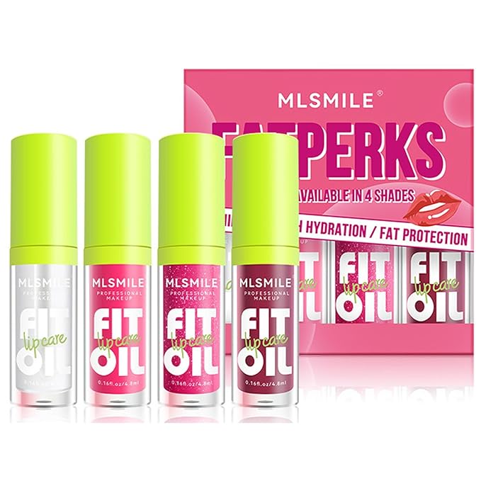 4 Colors Lip Oil Lip Glaze, Drip Lip Glaze,