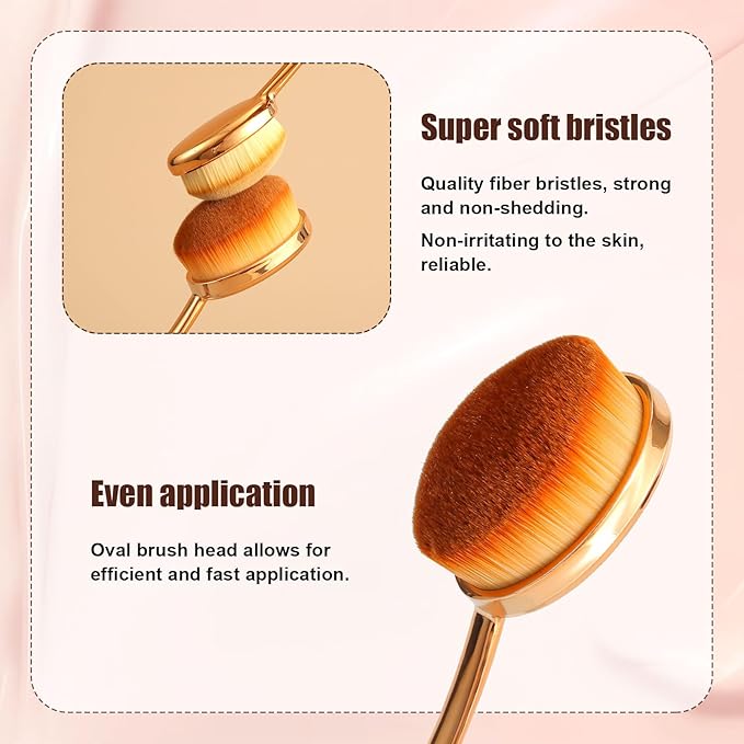 3pcs Sunscreen Applicator Set, Sun Lotion Applicator Portable Sun Cream Brush Practical Rose Gold Sunscreen Brush with Cleaning Mat Travel Size Sunblock Applicator for Kids Adults Families