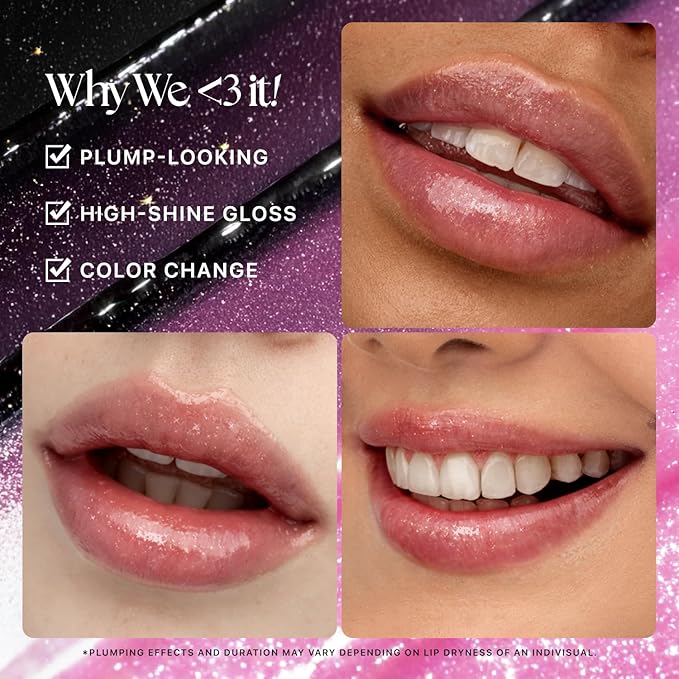 Nature Republic HONEY MELTING LIP GLITTER & PLUMPING (16 MIDNIGHT SPARKLE) SOFT LIP STICK Moisturizing Gloss, Volumizing formula, Color changing Sheer tint, Shine Glimmer Finish, korean make up