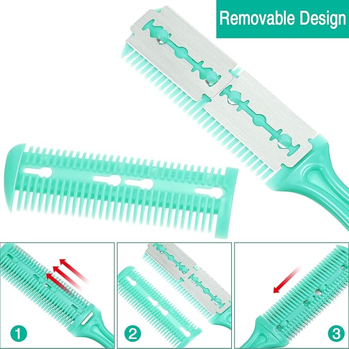 3 Pieces Razor Comb with