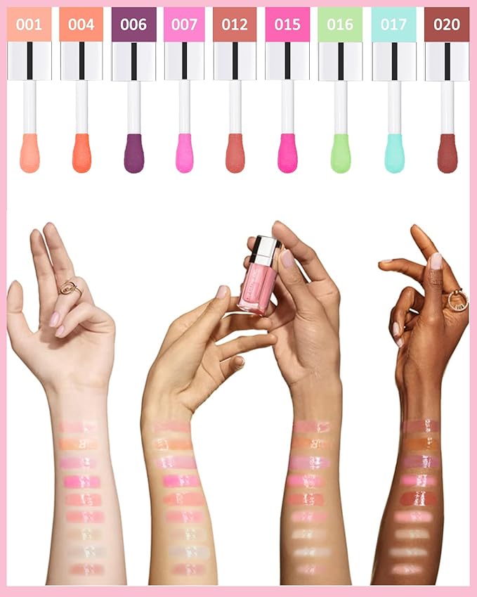 Tinted Moisturizing Lip Glow Oil, Hydrating Gift(#006