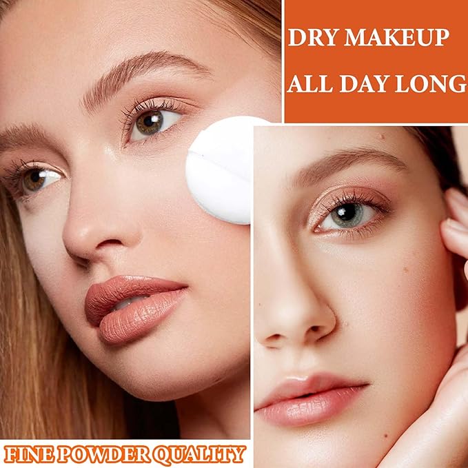 Oil Control Loose Face Powder,Translucent Setting Powder With