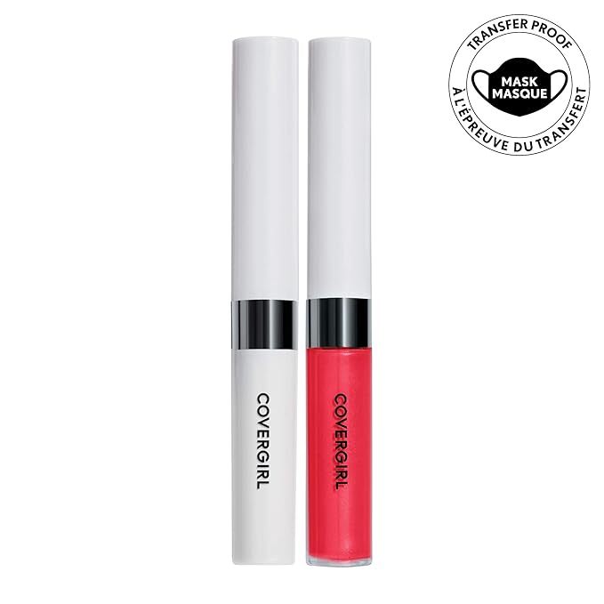 COVERGIRL Outlast All-Day Lip Color with Topcoat, Ever Red-Dy, Pack of 1