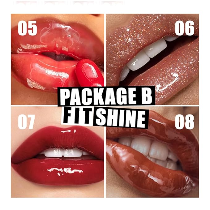 4 Colors Lip Oil Lip Glaze, Drip Lip Glaze,