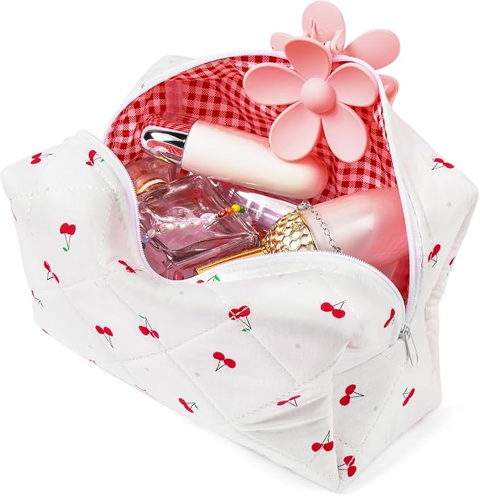 Soidram cute makeup bag quilted