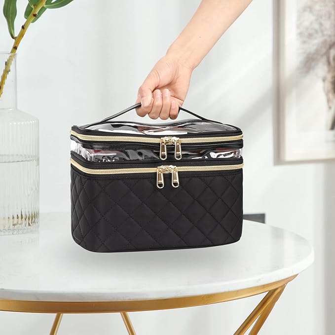 Ocheal makeup bag, double layer