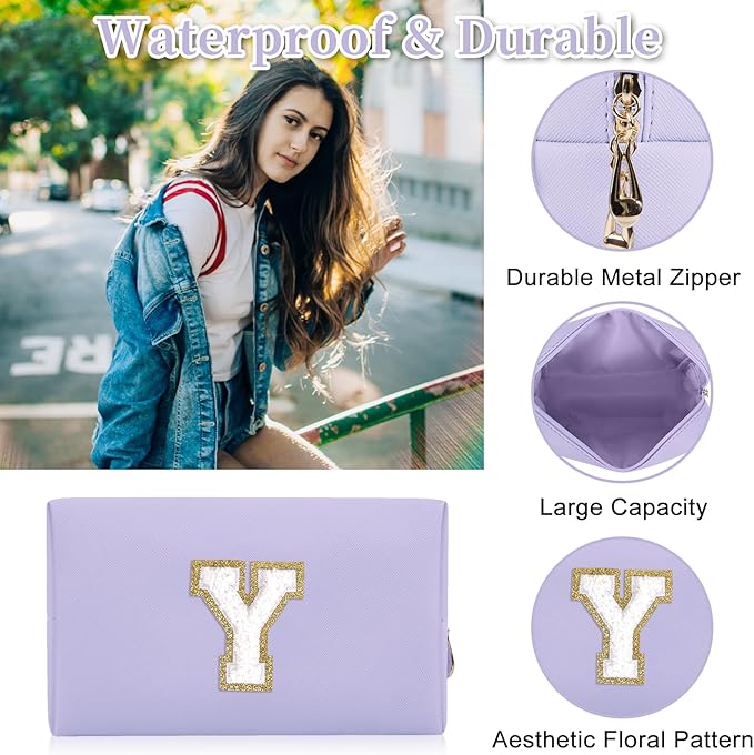 Personalized initial letter patch makeup