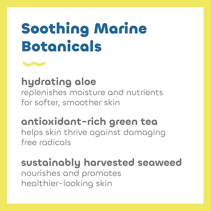 Seaweed Bath Co. Sheer Protect Daily SPF 30 Broad Spectrum Hybrid Sunscreen Cream, 3.4 Ounce, Sustainably Harvested Seaweed, Aloe, Green Tea