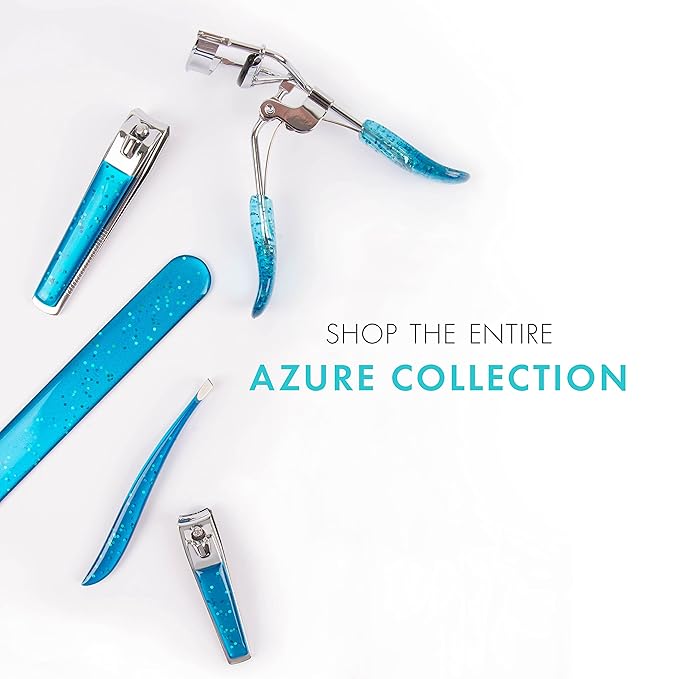 TRIM Azure Collection Clipper Set – Precision-Ground Cutting Edges for Clean, Even Cuts – Convenient and Easy to Use – Perfect for at-Home Manicures and Pedicures – Carbon Steel