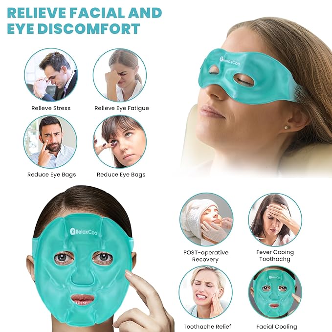 Ice face eye mask for