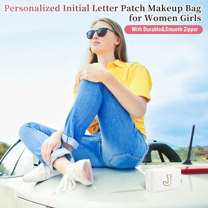 Personalized initial letter patch makeup