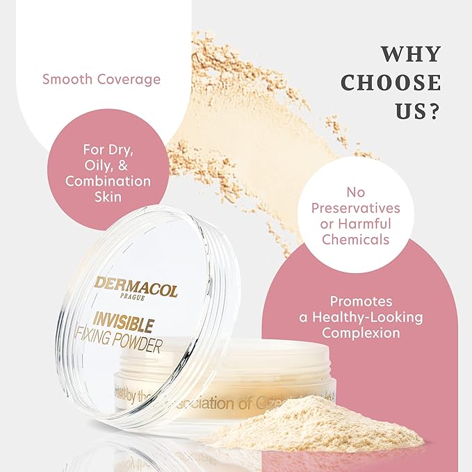 Dermacol - Invisible Fixing Face Powder, Touch-proof Translucent Face 5 g