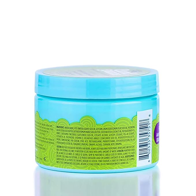 Just For Me Curl Peace Defining Curl & Coil Cream (3 Pack) - Holds & Hydrates, Contains Flaxseed, Avocado Oil & Black Castor Oil, No Animal Testing, 12 oz