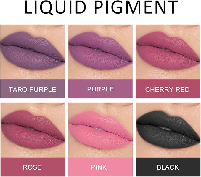 KYDA 12 Colors Lipstick Liquid Pigment Set,DIY Lip Pigment
