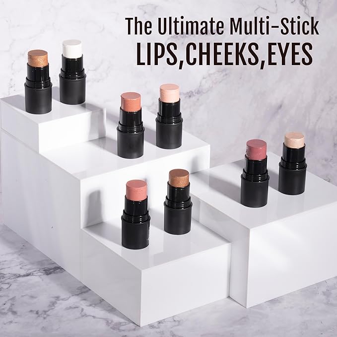 Organic Tint Tube, 100% Natural Vegan Gluten-Free Cream Highlighter Multi-Stick, Made in USA, Chardonnay