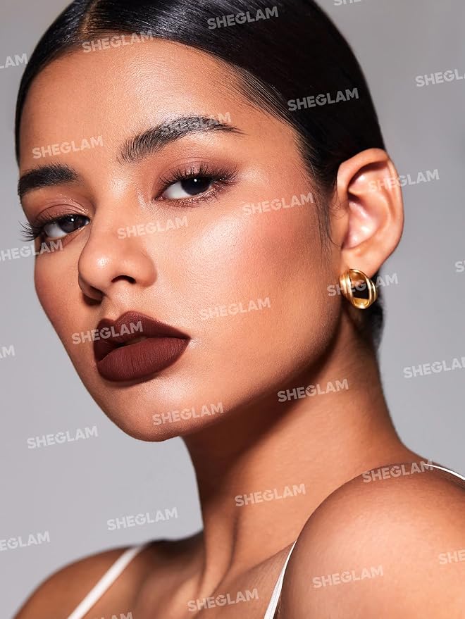 SHEGLAM Lip Liner Creamy Matte Pencil High Pigment Not Easy to Fade Silky Smooth Matte Contour Tint Lip Makeup-But First,Coffee