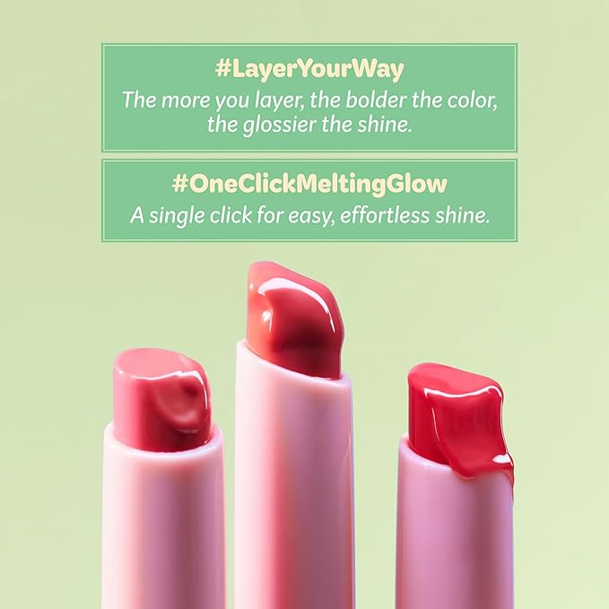 COLORGRAM Fruity Glass Stick 03 Pleasing Berry | Long-Lasting Juicy Lip Tint with Radiant, Glossy Finish | Melting Syrupy Texture for Vibrant, Hydrated Lips | Non-Sticky Shine