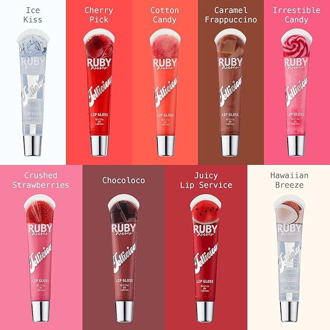 Ruby Kisses Jellicious Mouth Watering Lip Gloss (JLG01&JLG04&JLG05)