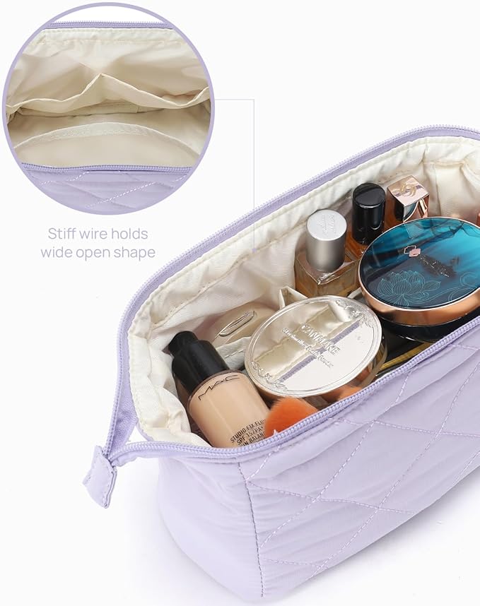 Telena puffer makeup bags for